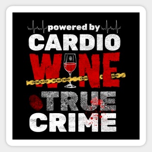 Funny Fitness Design for True Crime Fans Sticker